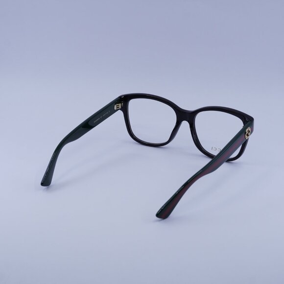 Gucci GG0038ON 011 Eyeglasses Black/Green 54mm Square Frame - Picture 10 of 11
